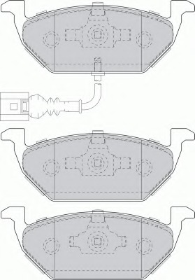 Комплект тормозных колодок, дисковый тормоз FDB1635