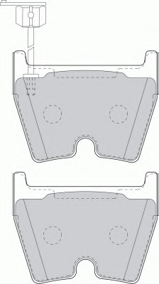 Комплект тормозных колодок, дисковый тормоз FDB1664