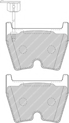 Комплект тормозных колодок, дисковый тормоз FDB4165