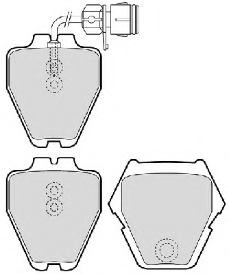 Комплект тормозных колодок, дисковый тормоз FDB1710