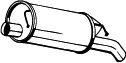 Глушитель выхлопных газов конечный 105-137
