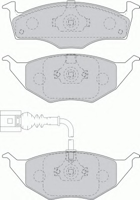 Комплект тормозных колодок, дисковый тормоз FDB1633