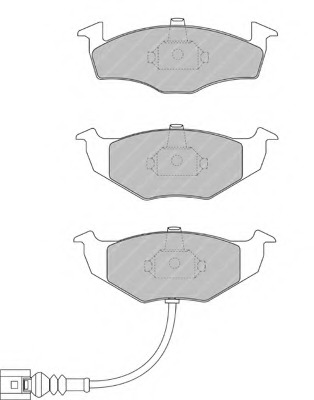 Комплект тормозных колодок, дисковый тормоз FDB1634