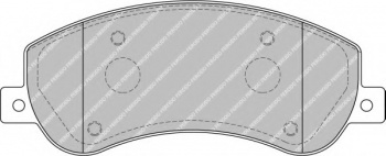 Комплект тормозных колодок, дисковый тормоз FVR1928