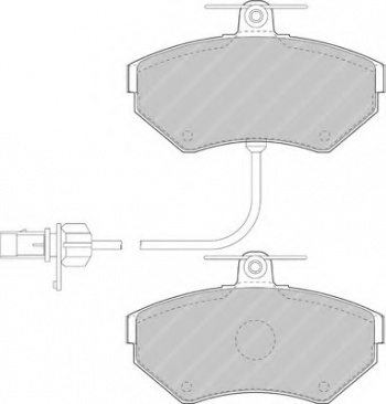 Комплект тормозных колодок, дисковый тормоз FDB1451