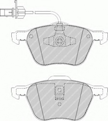 Комплект тормозных колодок, дисковый тормоз FQT1497
