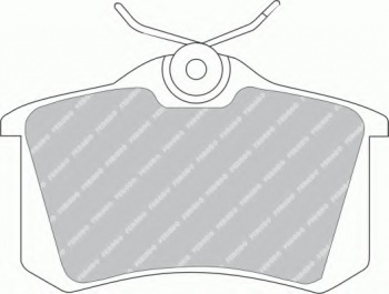 Комплект тормозных колодок, дисковый тормоз FDB541