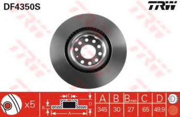 Тормозной диск DF4350S