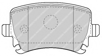 Комплект тормозных колодок, дисковый тормоз FSL1636