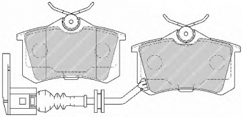 Комплект тормозных колодок, дисковый тормоз FDB1645