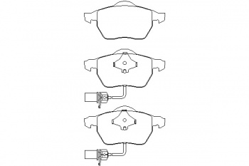 Комплект тормозных колодок, дисковый тормоз T1388