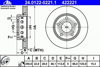 Тормозной диск 24.0122-0221.1