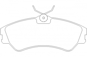 Комплект тормозных колодок, дисковый тормоз T5048