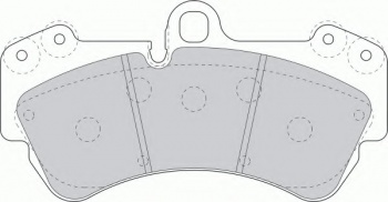 Комплект тормозных колодок, дисковый тормоз FSL1625