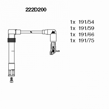 Комплект проводов зажигания 222D200