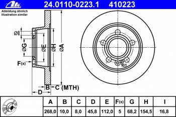 Тормозной диск 24.0110-0223.1