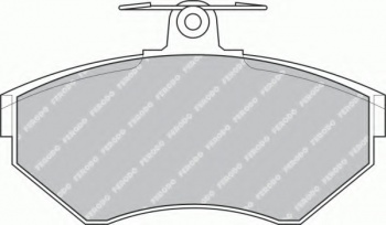 Комплект тормозных колодок, дисковый тормоз FSL1312