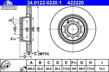 Тормозной диск 24.0122-0220.1