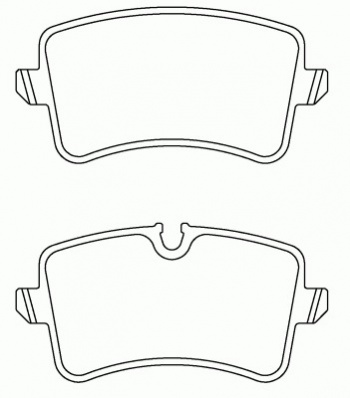 Комплект тормозных колодок, дисковый тормоз T2096