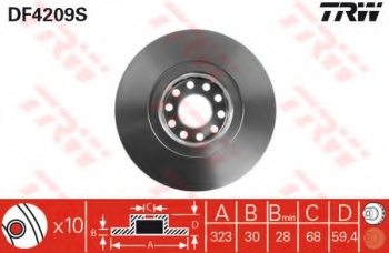 Тормозной диск DF4209S