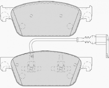 Комплект тормозных колодок, дисковый тормоз FVR4302
