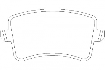 Комплект тормозных колодок, дисковый тормоз T1736