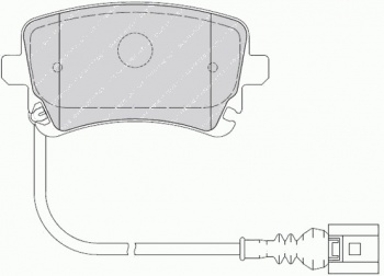 Комплект тормозных колодок, дисковый тормоз FVR1644