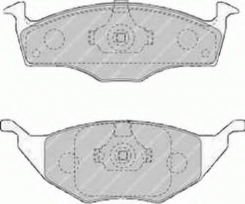 Комплект тормозных колодок, дисковый тормоз FDB1517