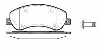 Комплект тормозных колодок, дисковый тормоз 21250.00