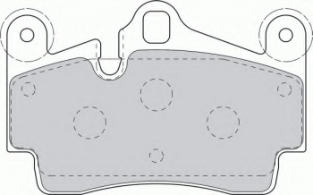 Комплект тормозных колодок, дисковый тормоз FDB1627