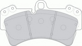 Комплект тормозных колодок, дисковый тормоз FDB1626
