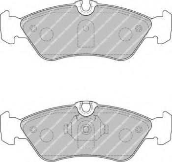 Комплект тормозных колодок, дисковый тормоз FVR1876