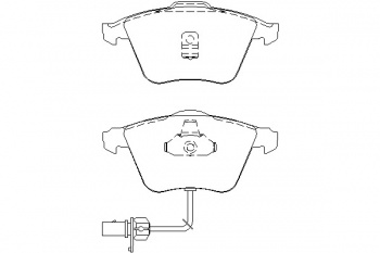 Комплект тормозных колодок, дисковый тормоз T1218