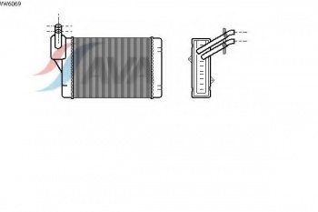 Теплообменник, отопление салона VW6069
