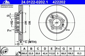 Тормозной диск 24.0122-0202.1