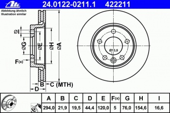 Тормозной диск 24.0122-0211.1