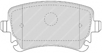 Комплект тормозных колодок, дисковый тормоз FDB1655