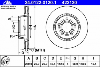 Тормозной диск 24.0122-0120.1