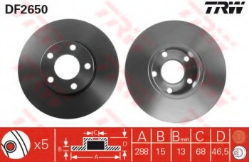 Тормозной диск DF2650