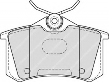 Комплект тормозных колодок, дисковый тормоз FDB4178