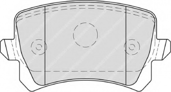 Комплект тормозных колодок, дисковый тормоз FDB4058