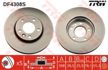 Тормозной диск DF4308S
