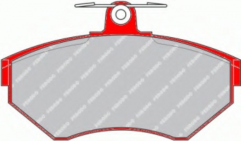 Комплект тормозных колодок, дисковый тормоз FDS1289