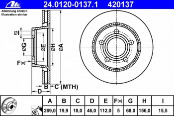 Тормозной диск 24.0120-0137.1