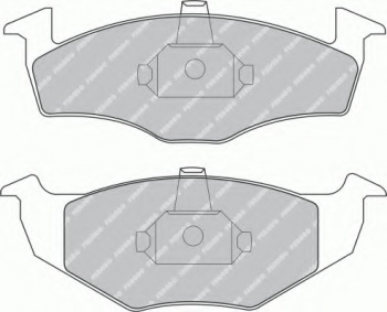 Комплект тормозных колодок, дисковый тормоз FQT1101