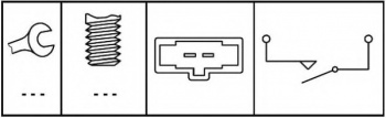 Выключатель, привод сцепления (Tempomat); Выключатель, привод сцепления (управление двигателем) 6DD 008 622-701