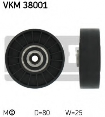 Натяжной ролик, поликлиновой  ремень VKM 38001